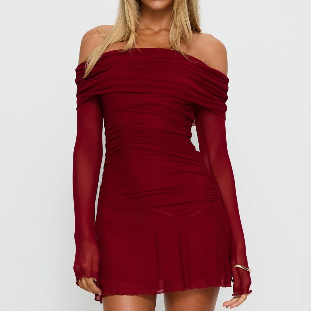 Princess Polly Off-Shoulder Koki Mini Dress
